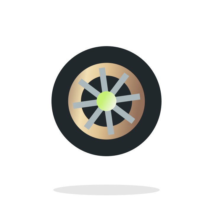 Auto accessories illustration