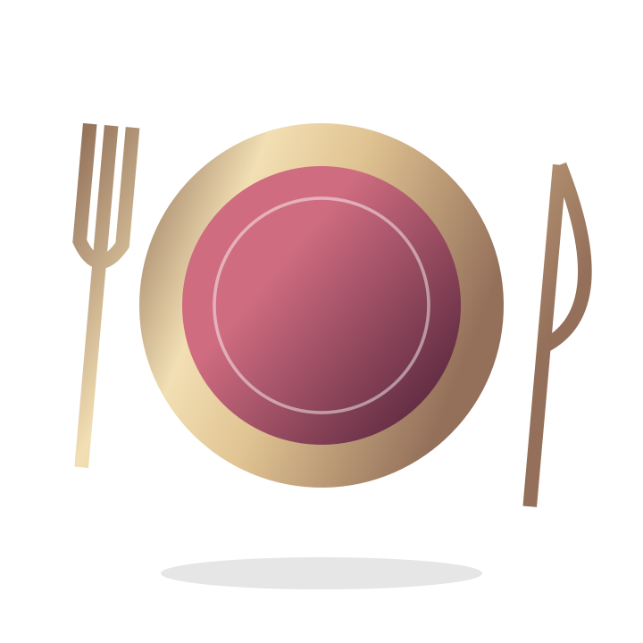 Small-event menu illustrative placeholder