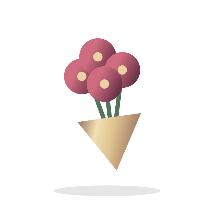Flowers & gifts illustration