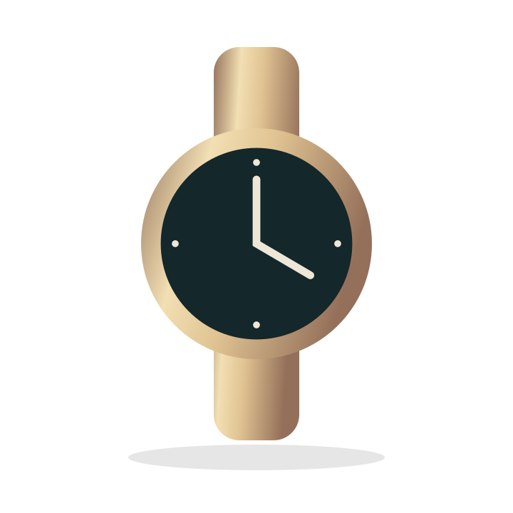Classic watch illustrative placeholder
