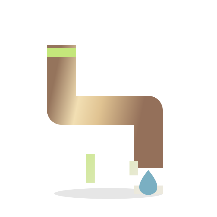 Plumbing installation illustrative placeholder